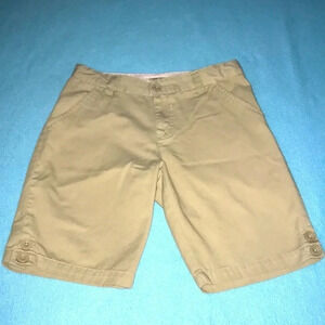 𝅺CHEROKEE school uniforms adjustable elastic waistband shorts tan NEW size 14